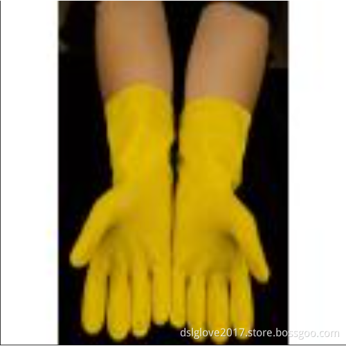 Cheep Colorful Rubber Household Cleaning Gloves